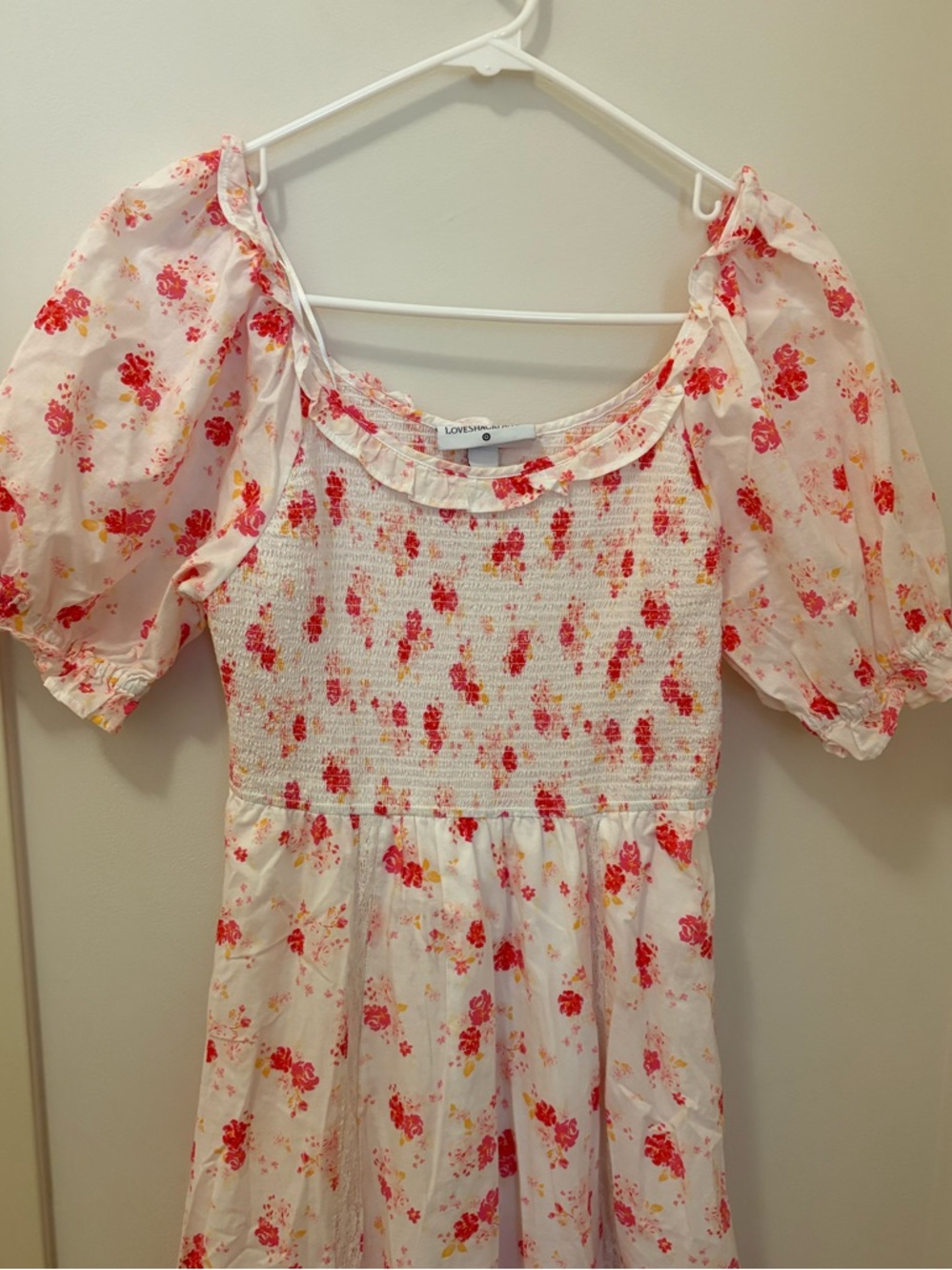 LoveShackFancy x Target Cosette Smocked Puff Sleeve Tiered Floral - Picture 2 of 4
